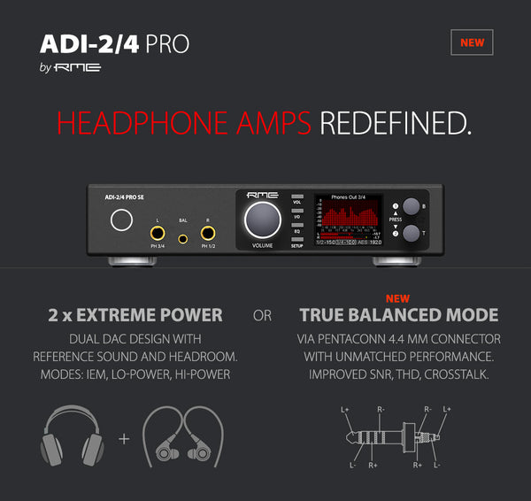 RME ADI-2/4 Pro SE High-end USB Audio Converter & Headphone Amplifier