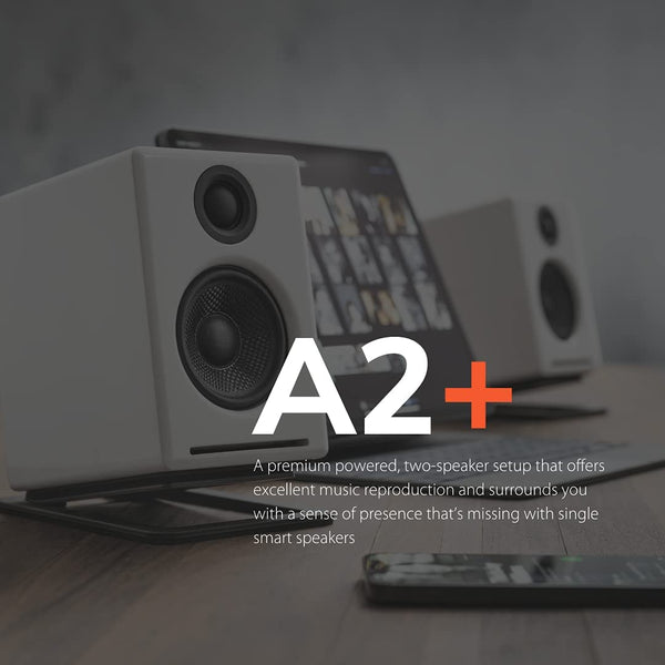 Audioengine A2+ Plus Wireless Powered Desktop Speakers with aptX Bluetooth