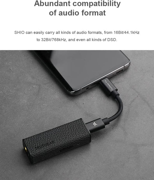 Truthear SHIO Dual CS43198 Lossless Portable DAC Amplifier with USB Type C Port 3.5mm Single-Ended and 4.4mm Balanced Output