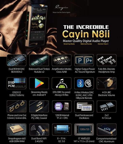 Cayin N8ii Flagship Vacuum Tube Player 2022