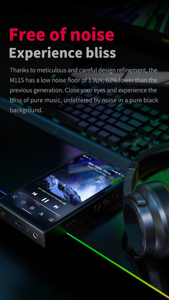 FiiO M11S Hi-Res MP3 Music Player with Dual ES9038Q2M, Android 10 Snapdragon 660, 5.0inch, Lossless DSD/MQA, 5G WiFi/Apple Music/Tidal/Amazon Music 4.4mm 2.5mm/3.5mm/4.4mm